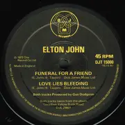 12inch Vinyl Single - Elton John - Funeral For A Friend / Love Lies Bleeding
