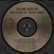 CD - Elton John - Greatest Hits Volume III 1979-1987