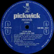 LP - Elton John - London & New York