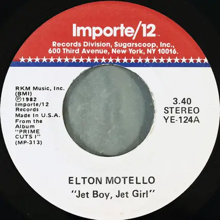 Elton Motello / Mino - Jet Boy, Jet Girl / Kama Sutra