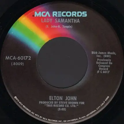 Elton John - Lady Samantha