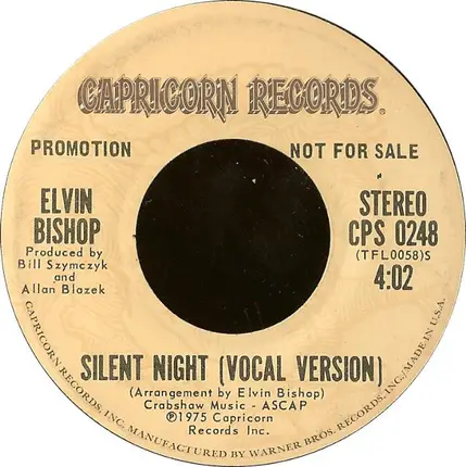 Elvin Bishop - Silent Night (Vocal Version)