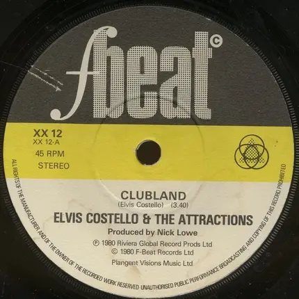Elvis Costello & The Attractions - Clubland /Clean Money / Hoover Factory