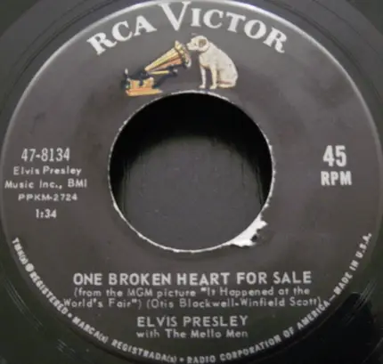 Elvis Presley - One Broken Heart For Sale