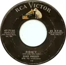 7'' - Elvis Presley With The Jordanaires - Don't
