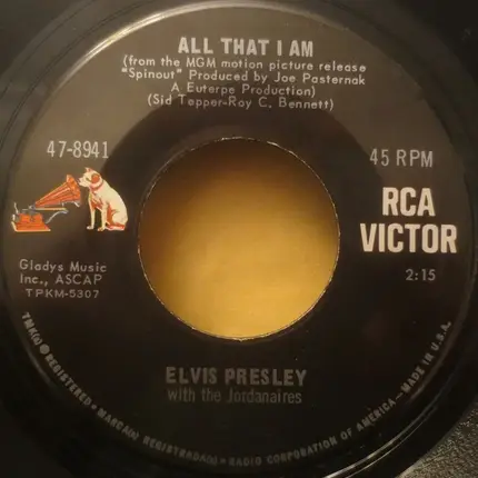 Elvis Presley With The Jordanaires - Spinout