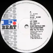 12inch Vinyl Single - Elvis Costello & The Attractions - Let Them All Talk (Extended 12' Remix)