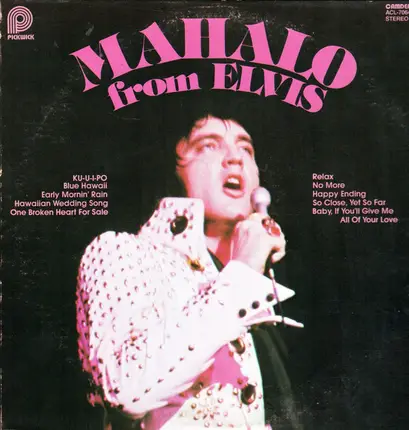 Elvis Presley - Mahalo from Elvis