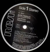 LP - Elvis Presley - On Stage - February, 1970 - CLUB EDITION