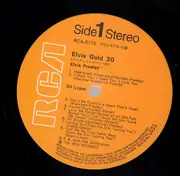 Double LP - Elvis Presley - Elvis Gold 30