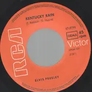 7inch Vinyl Single - Elvis Presley - Kentucky Rain - Original German, Picture Sleeve