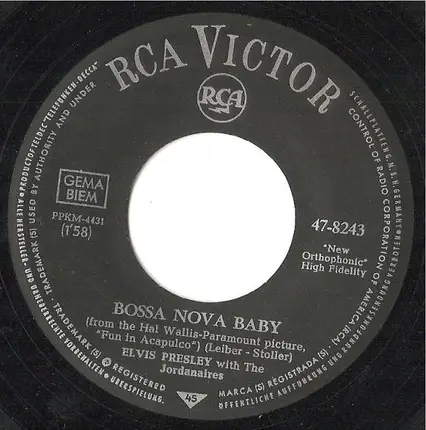 Elvis Presley With The Jordanaires - Bossa Nova Baby