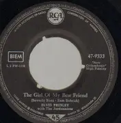 7inch Vinyl Single - Elvis Presley With The Jordanaires - The Girl Of My Best Friend - Original German, Picture Sleeve
