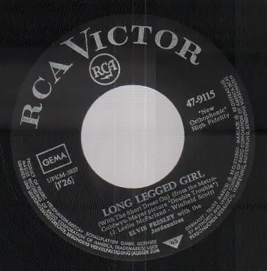 Elvis Presley With The Jordanaires - Long Legged Girl (With The Short Dress On)