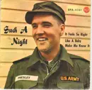 7inch Vinyl Single - Elvis Presley With The Jordanaires - Such A Night - GERMAN ISSUE