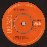 7inch Vinyl Single - Elvis Presley With The Jordanaires - The Girl Of My Best Friend / A Mess Of Blues - Company Sleeve