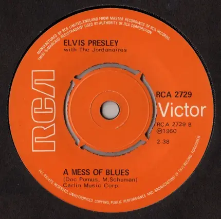 Elvis Presley With The Jordanaires - The Girl Of My Best Friend