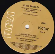 7inch Vinyl Single - Elvis Presley - Blue Elvis