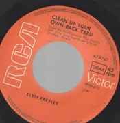 7inch Vinyl Single - Elvis Presley - Clean Up Your Own Back Yard - Original German, Picture Sleeve