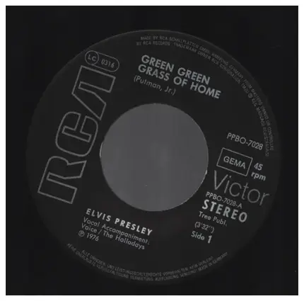 Elvis Presley - Green Green Grass Of Home