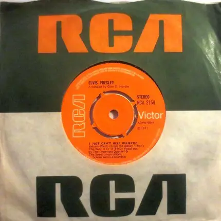 Elvis Presley - I Just Can't Help Believin'