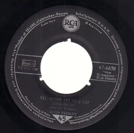 Elvis Presley - I'LL NEVER LET YOU GO