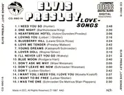 CD - Elvis Presley - Love - Songs