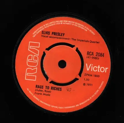 Elvis Presley - Rags To Riches