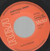 7inch Vinyl Single - Elvis Presley - Suspicious Minds - Original US, Picture Sleeve