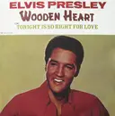 7inch Vinyl Single - Elvis Presley - Wooden Heart - Mono, Blue labels