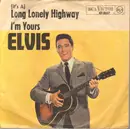 7inch Vinyl Single - Elvis Presley - (It's A) Long Lonely Highway - Original German, Picture Sleeve