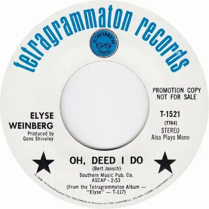 Elyse Weinberg - Oh, Deed I Do