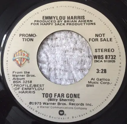 Emmylou Harris - Too Far Gone