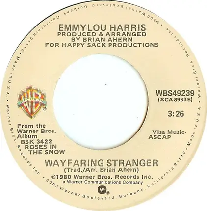 Emmylou Harris - Wayfaring Stranger / Green Pastures