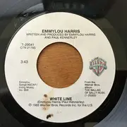 7inch Vinyl Single - Emmylou Harris - White Line / Long Tall Sally Rose