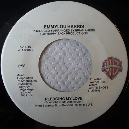 Emmylou Harris - Baby, Better Start Turnin' 'Em Down / Pledging My Love