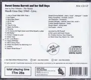 CD - Emma Barrett - Sweet Emma Barrett & Her Bell Boys : Mardi Gras Live 1960