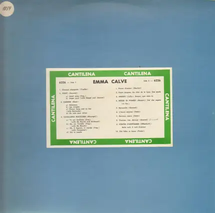 Emma Calve - Famous voices from the past
