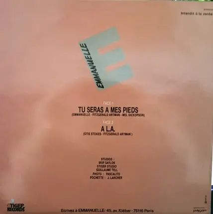 Emmanuelle - Tu Seras A Mes Pieds