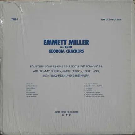 Emmett Miller & His Georgia Crackers - Emmet Miller Acc. By His Georgia Crackers