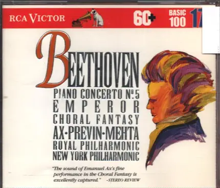 Emanuel Ax , André Previn , Zubin Mehta , The Royal Philharmonic Orchestra , The New York Philharmo - Piano Concerto No. 5 Emperor / Choral Fantasy