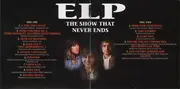 Double CD - Emerson, Lake & Palmer - The Show That Never Ends