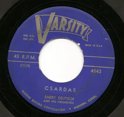 Emery Deutsch And His Gypsy Orchestra - Danube Waves / Csardas