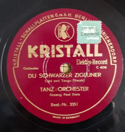 Emil Roosz Mit Seinem Tanzorchester - Madonna, Wunderbar Ist Deine Liebe / Du Schwarzer Zigeuner