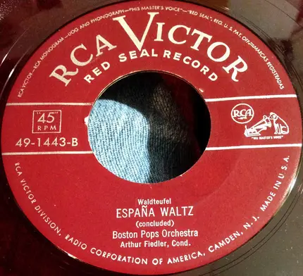 Emil Waldteufel : Arthur Fiedler Conducting The Boston Pops Orchestra - España Waltz