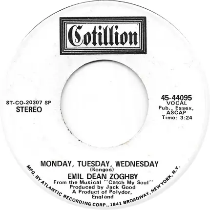 Emil Zoghby - Monday, Tuesday, Wednesday