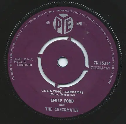 Emile Ford & The Checkmates - Counting Teardrops
