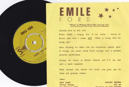 Emile Ford - What Is Wrong With My Loving You