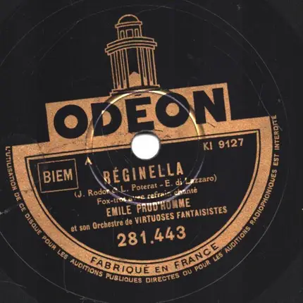 Emile Prud'Homme Et Son Ensemble - Dans Un Bal Musette / Reginella