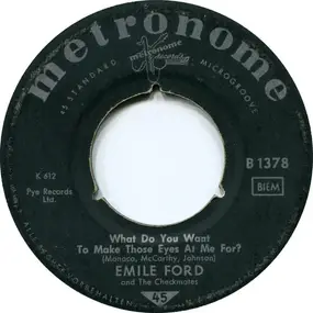 Emile Ford - What Do You Wanna Make Those Eyes At Me For / Don't Tell Me Your Troubles